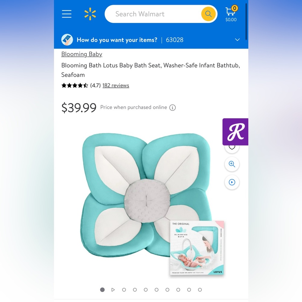 Blooming bath seat